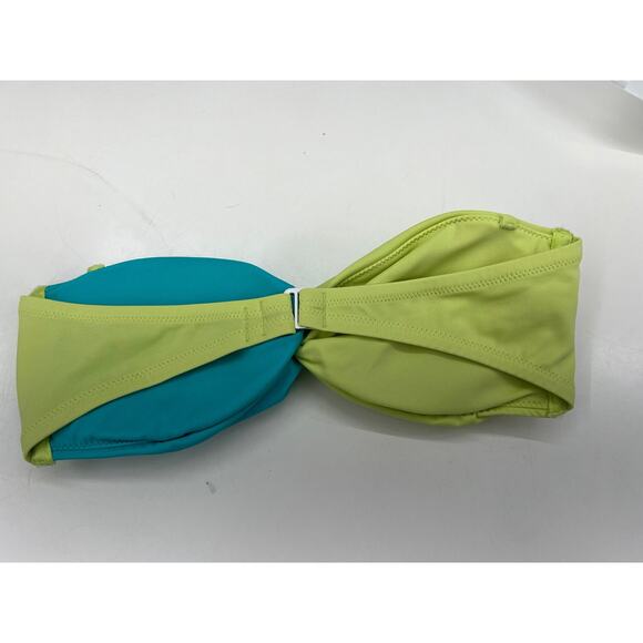 Womens Colorblock Bandeau Swimsuit Bikini Top Size Unknown - Picture 6 of 10